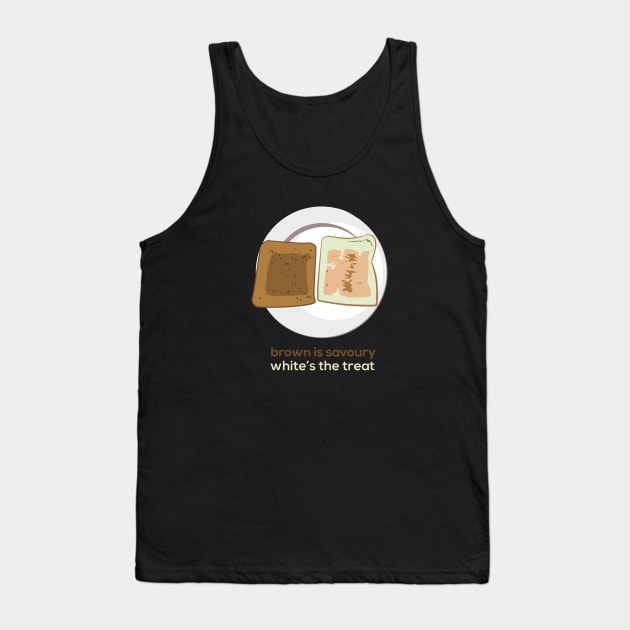 Brown is savoury, white's the treat Tank Top by BobbyShaftoe